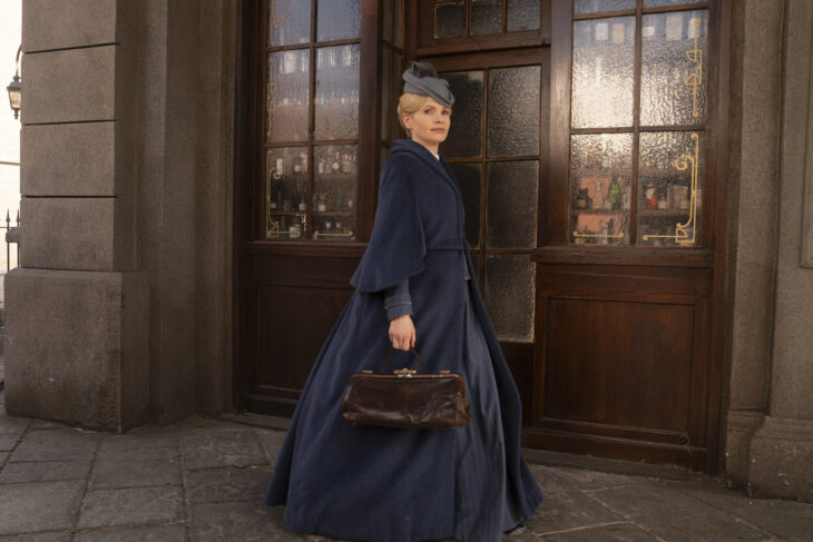 Miss Scarlet Season 5 Episode 5, "The Enchanted Mirror" -- Eliza Scarlet (Kate Phillips)