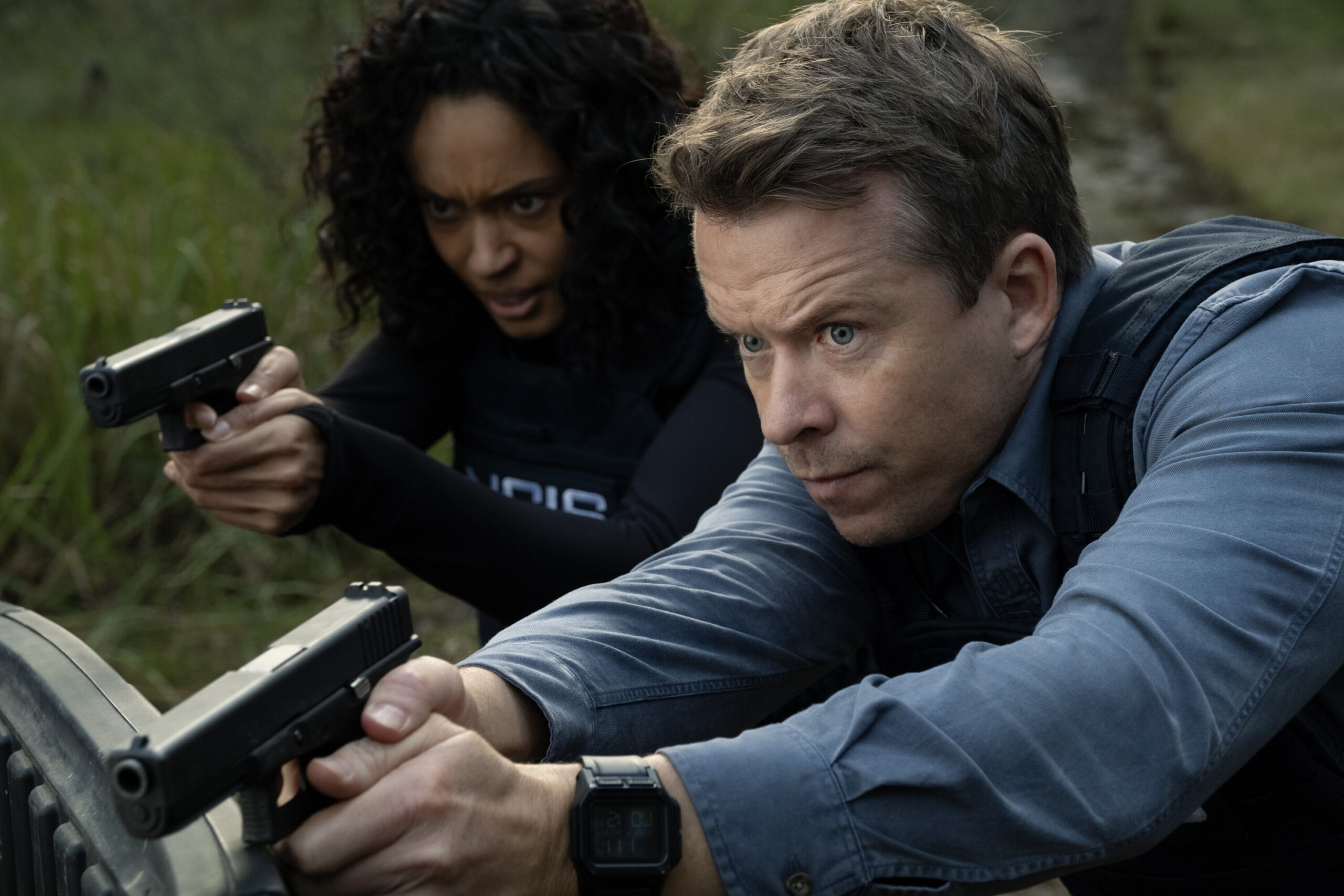 NCIS: Sydney Season 2 Episode 6, "Hell Weak" -- Olivia Swann as NCIS Special Agent Captain Michelle Mackey and Todd Lasance as AFP Liaison Officer Sergeant Jim 'JD' Dempsey in NCIS: Sydney