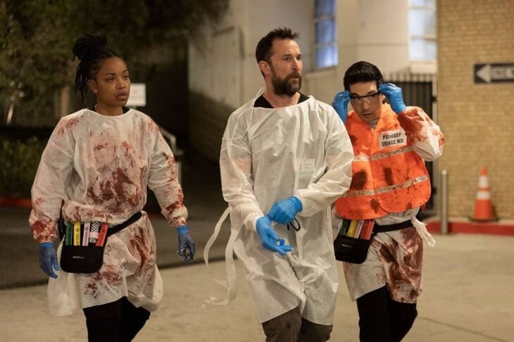 Ayesha Harris, Noah Wyle, Ken Kirby on The Pitt Season 1 Episode 14