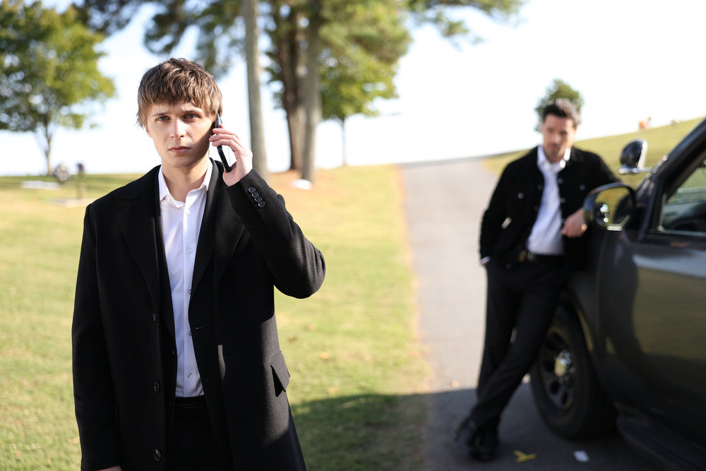 Still from Found Season 2 Episode 19 of Parker Daniel Queenan as Jamie and Brett Dalton as Detective Mark Trent pictured from left to right.