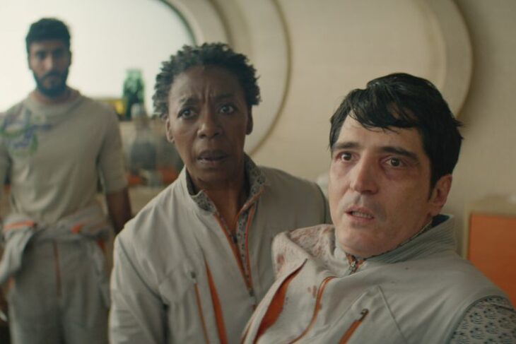 Murderbot Season 1 Episode 8 Foreign Object | Tell-Tale TV Noma Dumezweni as Mensah and David Dastmalchian as Gurathin on Murderbot Season 1 Episode 8, "Foreign Object." Murderbot Season 1 Episode 8 Review: Foreign Object