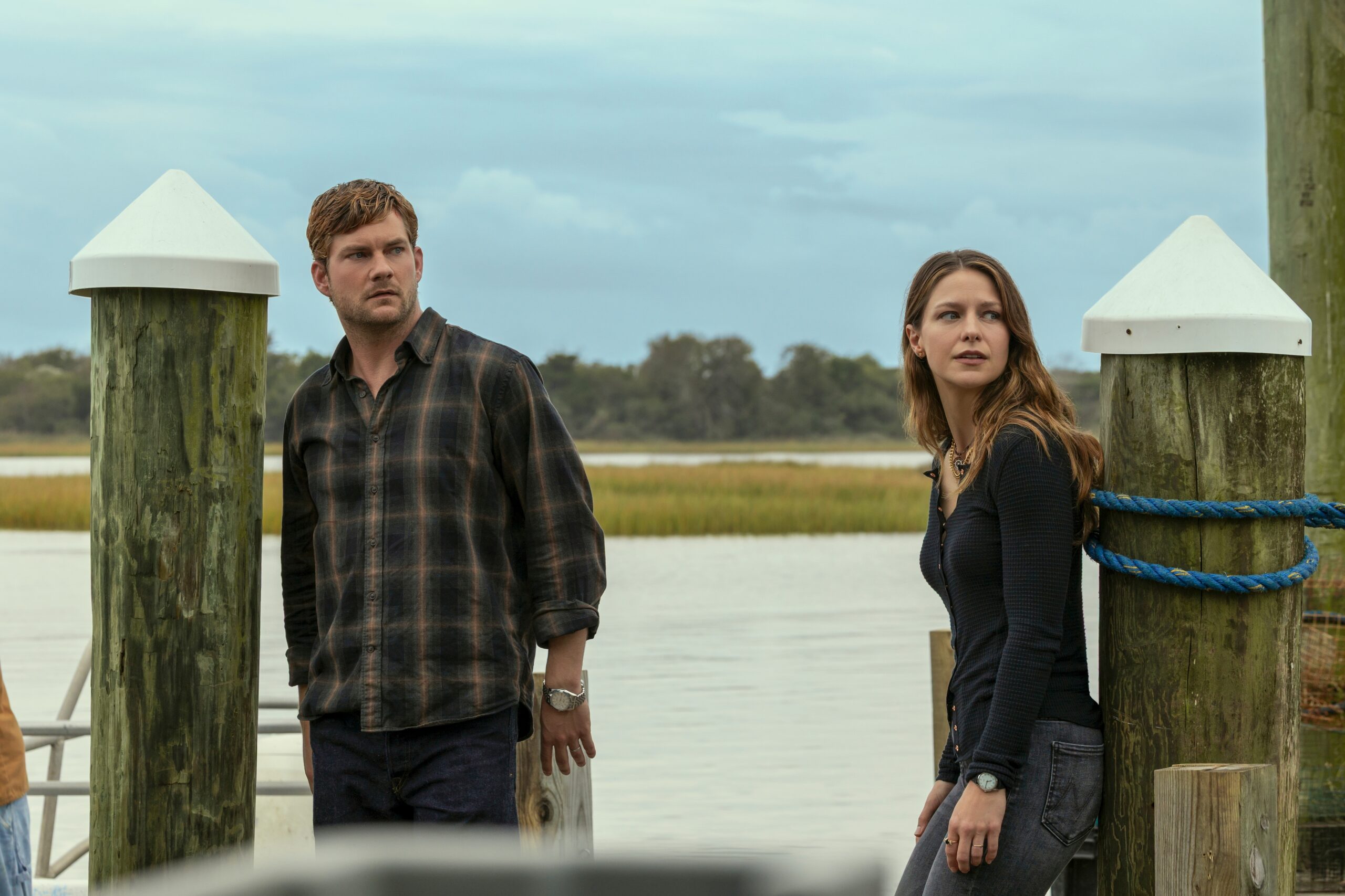 The Waterfront Season 1 Episode 5 - (L to R) Jake Weary as Cane Buckley, Melissa Benoist as Bree Buckley