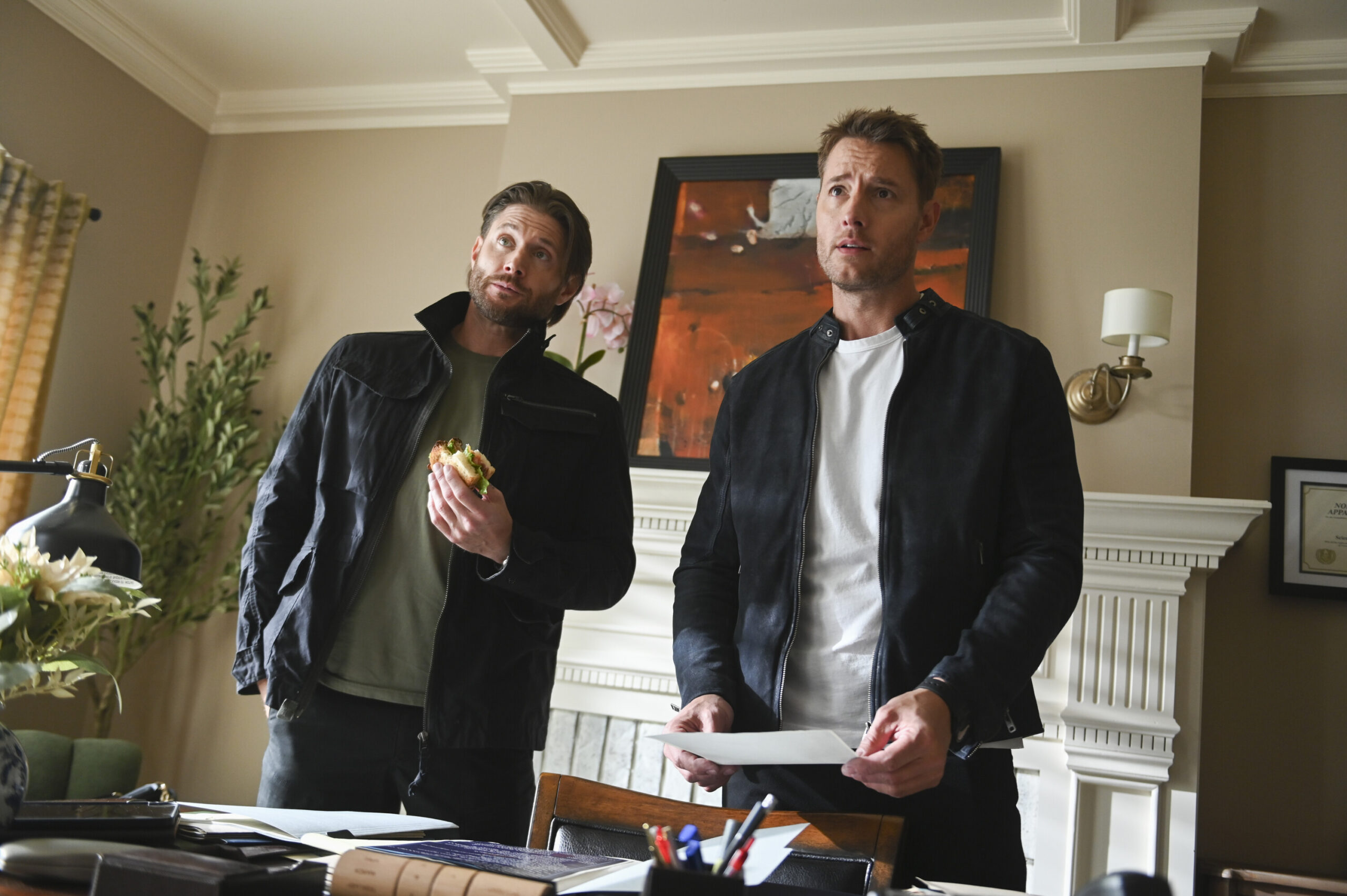 Tracker Season 2 - Ontological Shock - Jensen Ackles as Russell Shaw and Justin Hartley as Colter Shaw