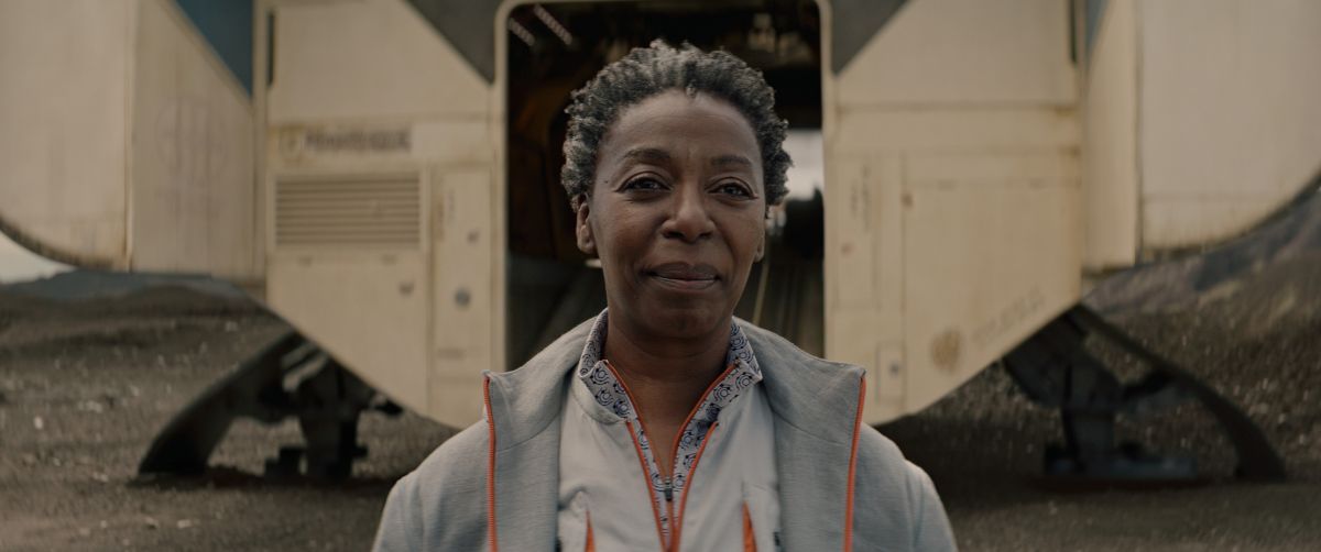 Murderbot Season 1 Episode 9 All Systems Red | Tell-Tale TV Noma Dumezweni as Mensah on Murderbot Season 1 Episode 9, "All Systems Red."