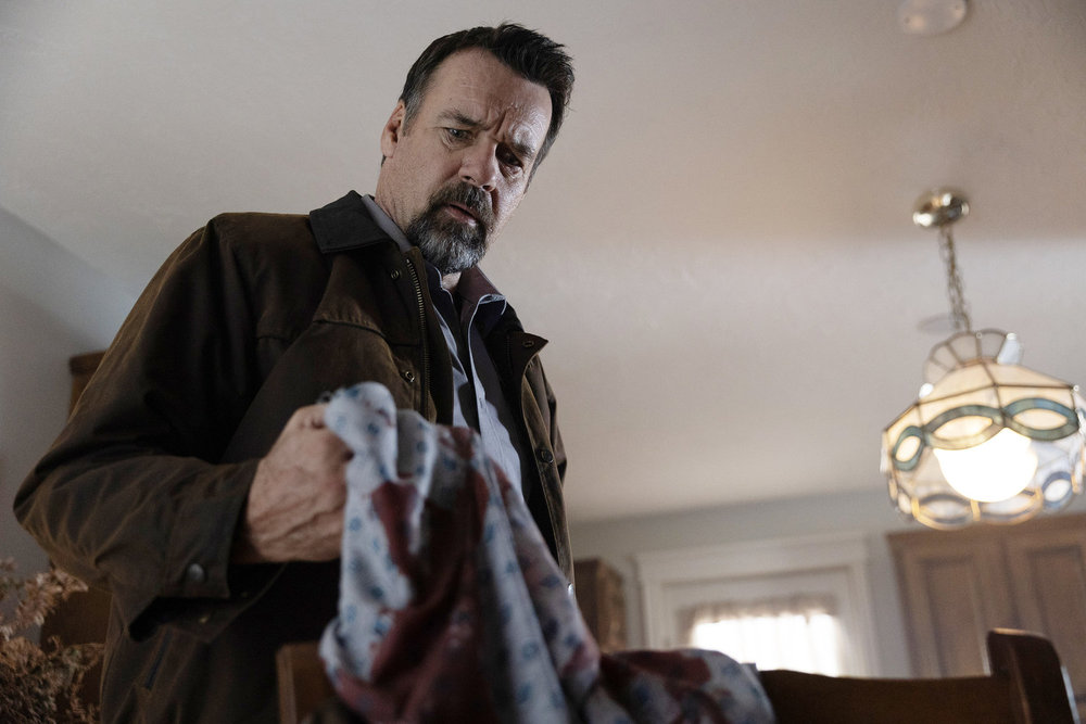 Revival Season 1 Episode 7 - David James Elliott | Tell-Tale TV Still from Revival Season 1 Episode 7 of David James Elliott as Sheriff Wayne Cypress.