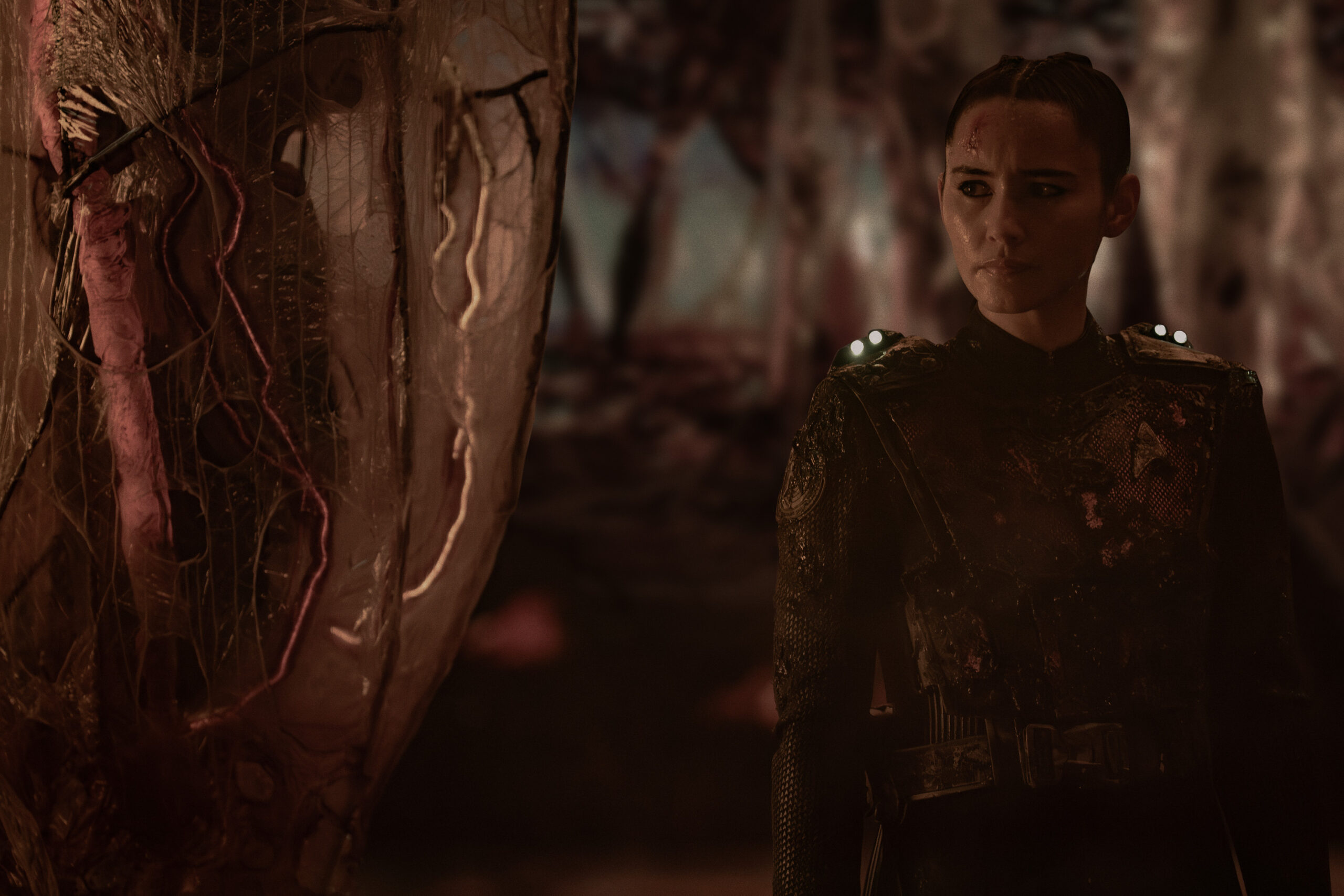 Hegemony Part II | Tell-Tale TV Christina Chong as La'an on Star Trek: Strange New Worlds Season 3 Episode 1, "Hegemony, Part II."