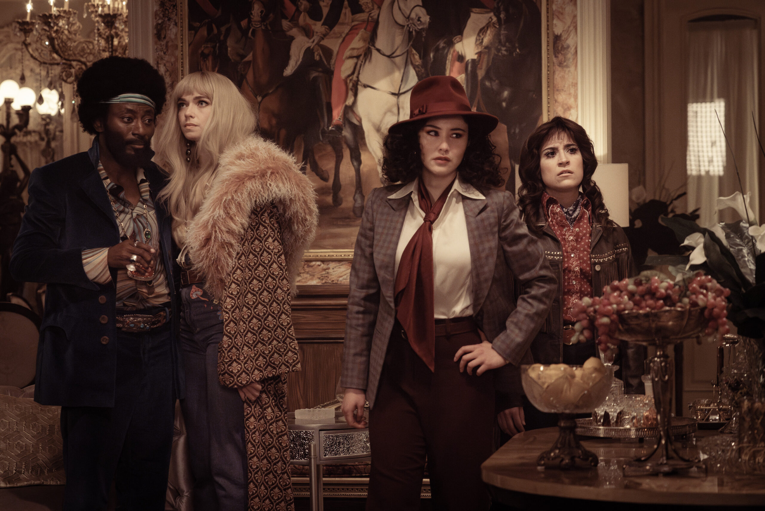 A Space Adventure Hour | Tell-Tale TV Babs Olusanmokun as M'Benga, Jess Bush as Chapel, Christina Chong as La'an, and Melissa Navia as Ortegas on Star Trek: Strange New Worlds Season 3 Episode 4, "A Space Adventure Hour."