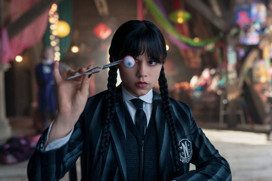 Quarta-feira, temporada 2, episódio 3 | televisão reveladora Quarta-feira, temporada 2, episódio 3 - Jenna Ortega como Wednesday Addams