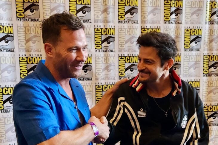 Hallmark stars Luke Macfarlane and Tyler Hynes at San diego Comic-Con 2025