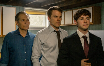 Dexter: Resurrection Season 1 Episode 6, "Cats and Mouse" - (l-r) James Remar as Harry Morgan, Michael C. Hall as Dexter Morgan, and Jack Alcott as Harrison Morgan Dexter: Resurrection Season 1 Episode 6 Review: Cats and Mouse 