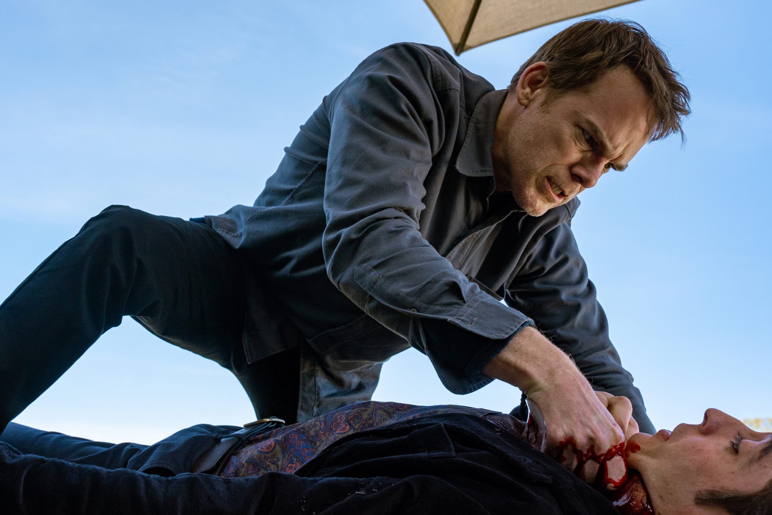 Course Correction | Tell-Tale TV Dexter: Resurrection Season 1 Episode 7, "Course Correction" - (l-r) Michael C. Hall as Dexter Morgan and David Dastmalchian as Gareth