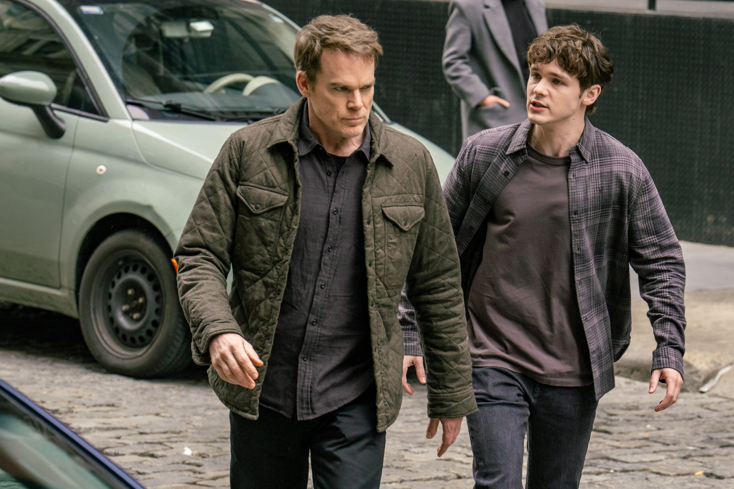 Touched By An Ángel | Tell-Tale TV Dexter: Resurrection Season 1 Episode 9, "Touched By An Ángel" - (l-r) Michael C. Hall as Dexter Morgan and Jack Alcott as Harrison Morgan