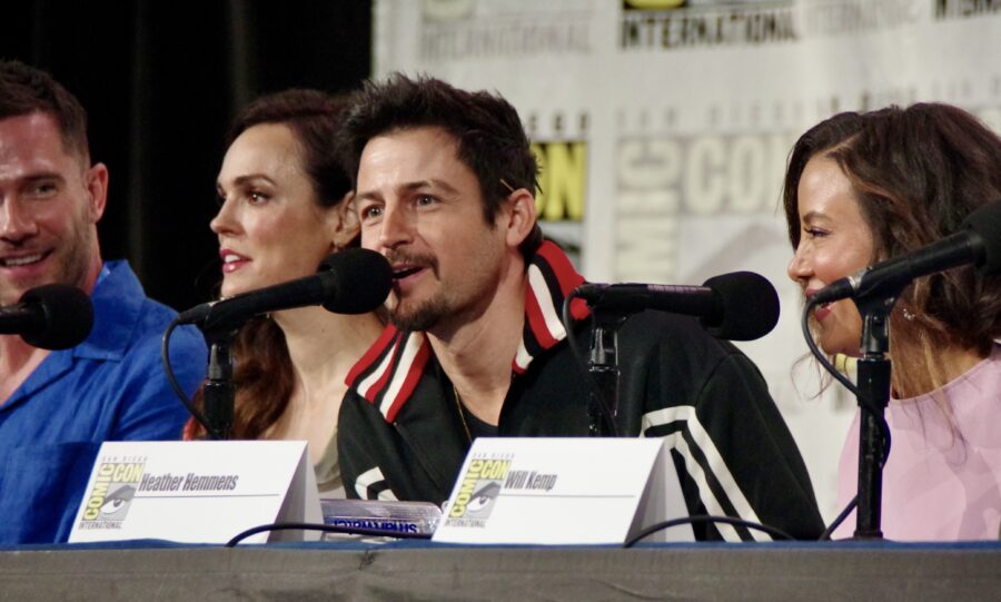 Hallmark star Tyler Hynes at Hallmark Luke Macfarlane and Tyler Hynes on Leading Hallmark into a New Era of Storytelling's Hallstars panel during San diego Comic-Con 2025