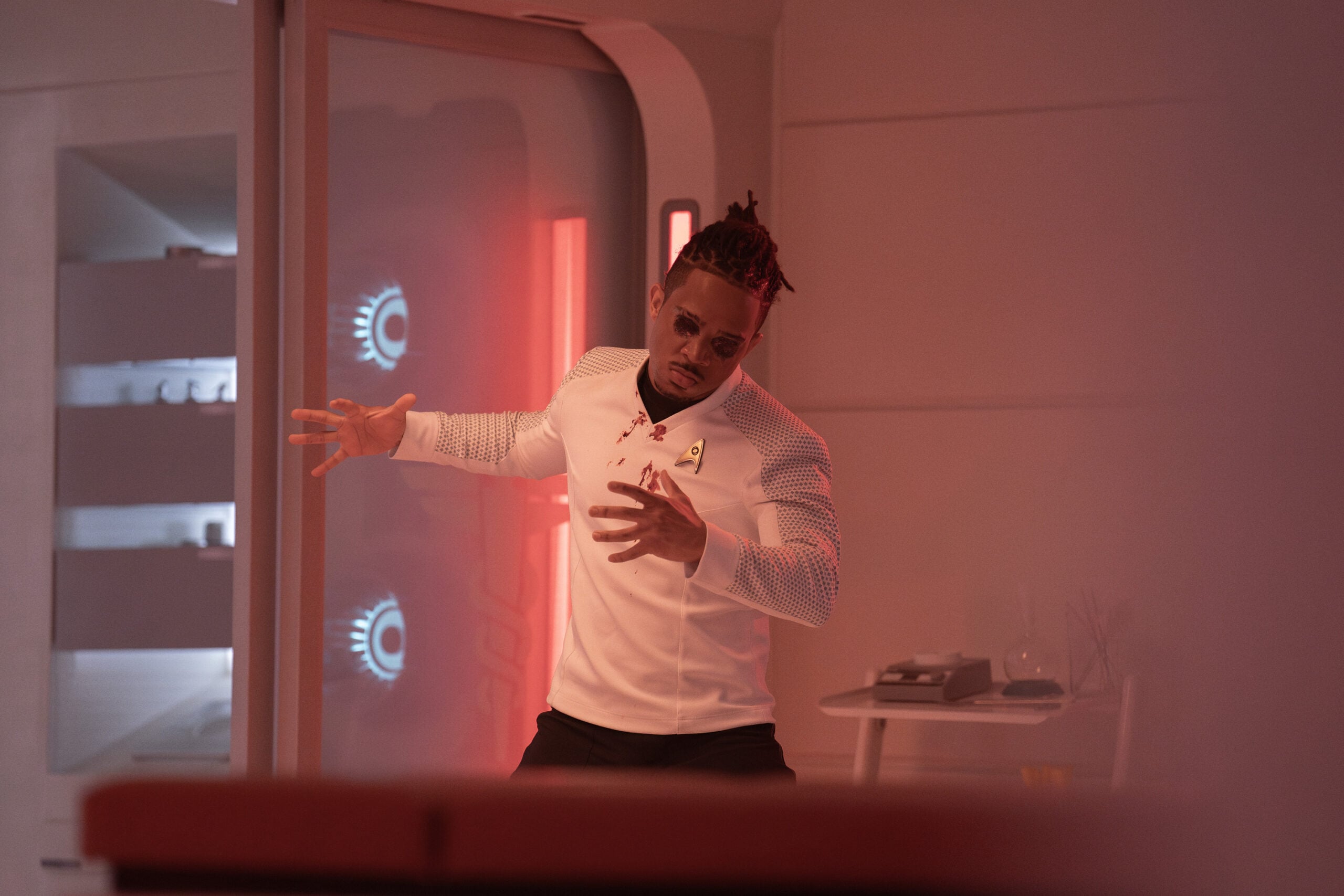 Chris Myers as Gamble/Vezda on Star Trek: Strange New Worlds Season 3 Episode 5, "Through the Lens of Time."