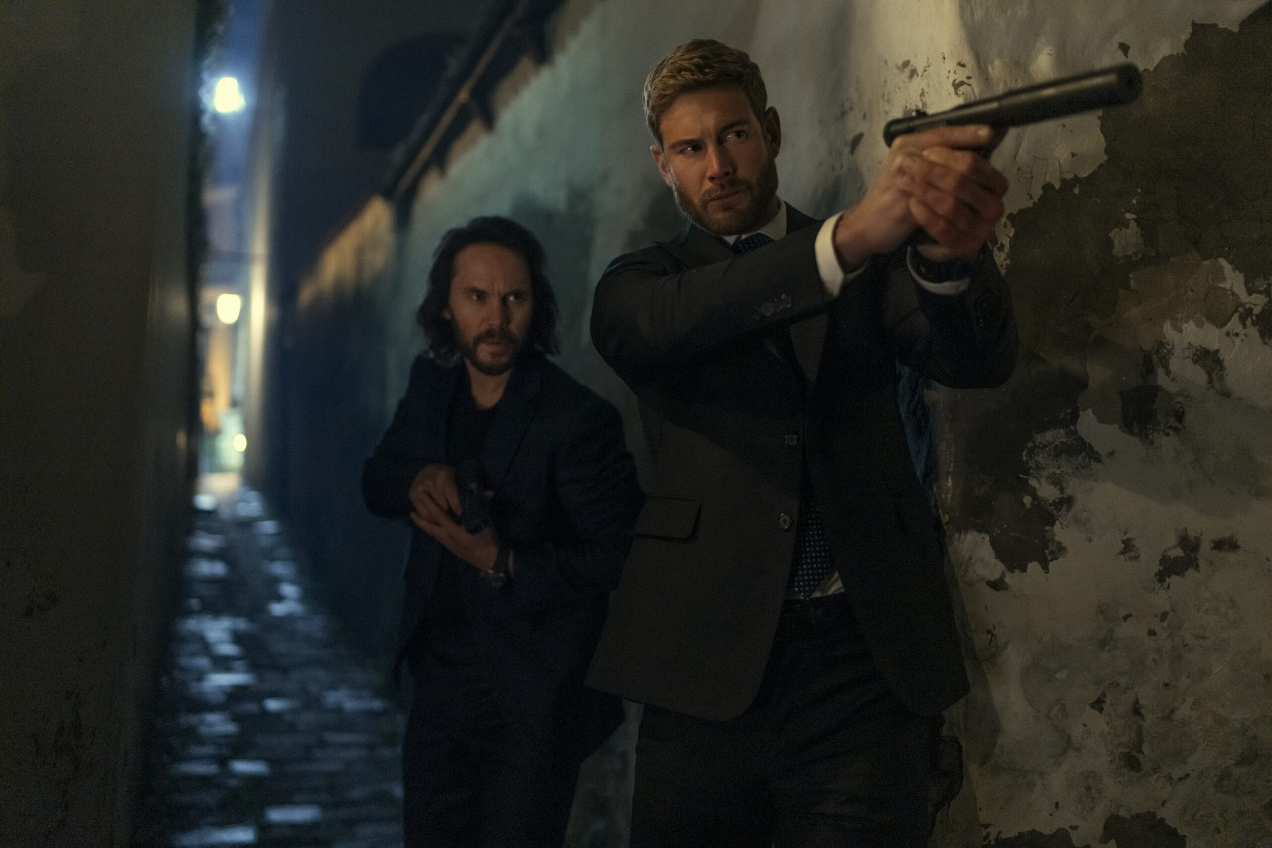 The Terminal List: Dark Wolf | Tell-Tale TV The Terminal List: Dark Wolf - (l-r) Taylor Kitsch as Ben Edwards and Tom Hopper as Raife Haistings What to Watch on TV This Week: Upload, My Life with the Walter Boys, Twisted Metal, and More!