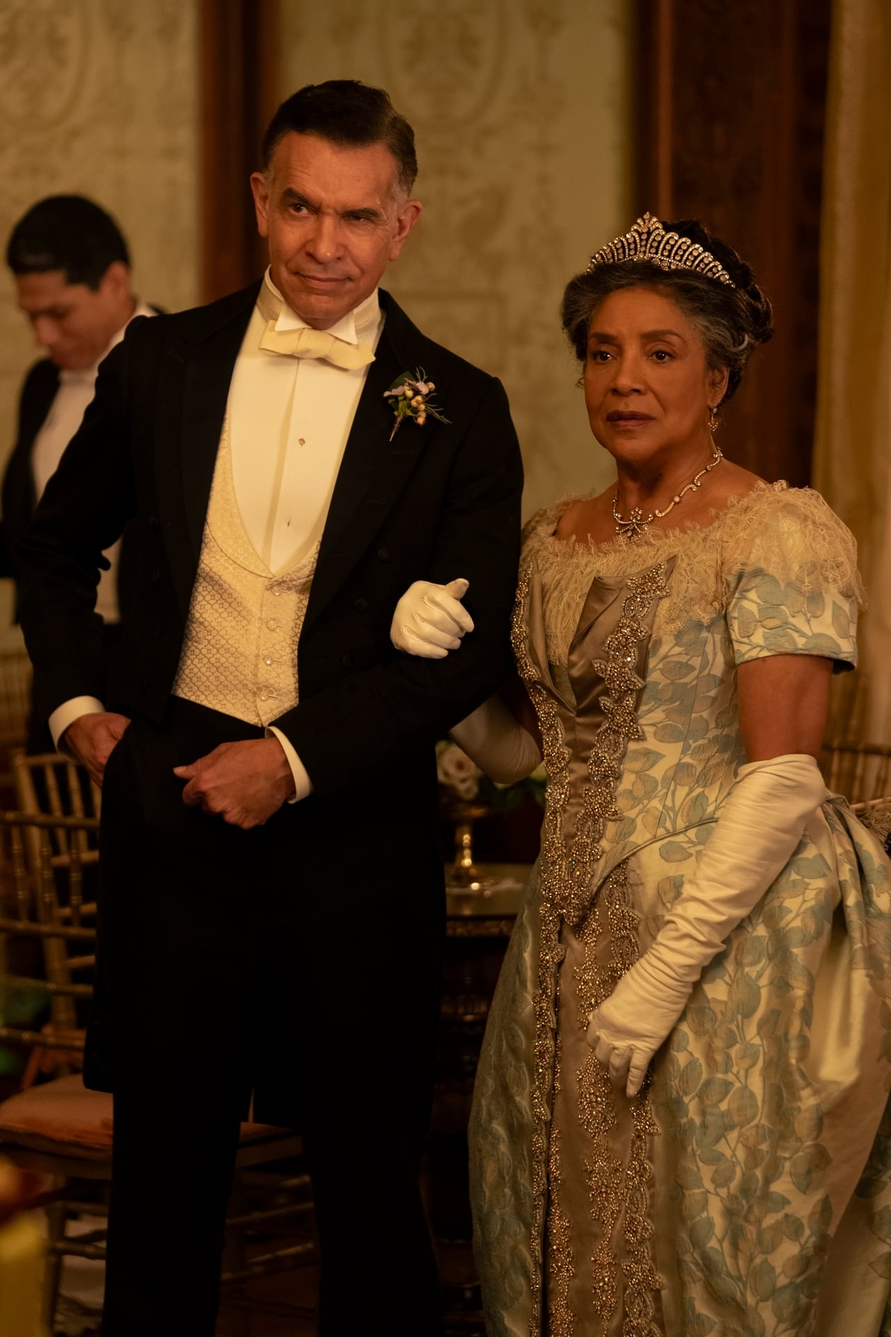 The Gilded Age Season 3 Episode 8 - (l-r) Brian Stokes Mitchell and Phylicia Rashad