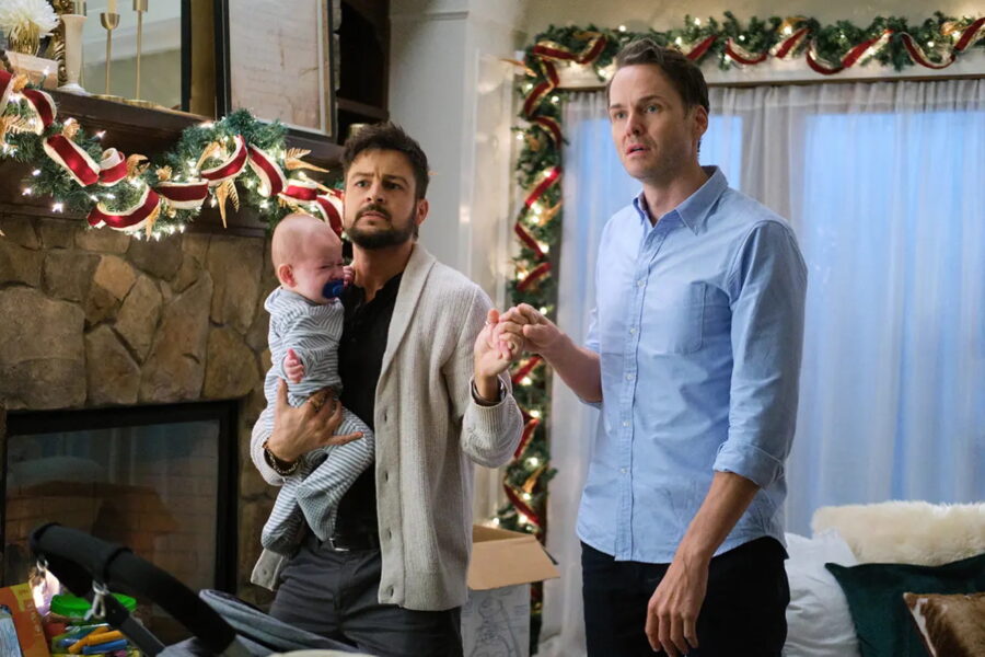Hallmark star Tyler Hynes in Three Wise Men and a Baby Luke Macfarlane and Tyler Hynes on Leading Hallmark into a New Era of Storytelling
