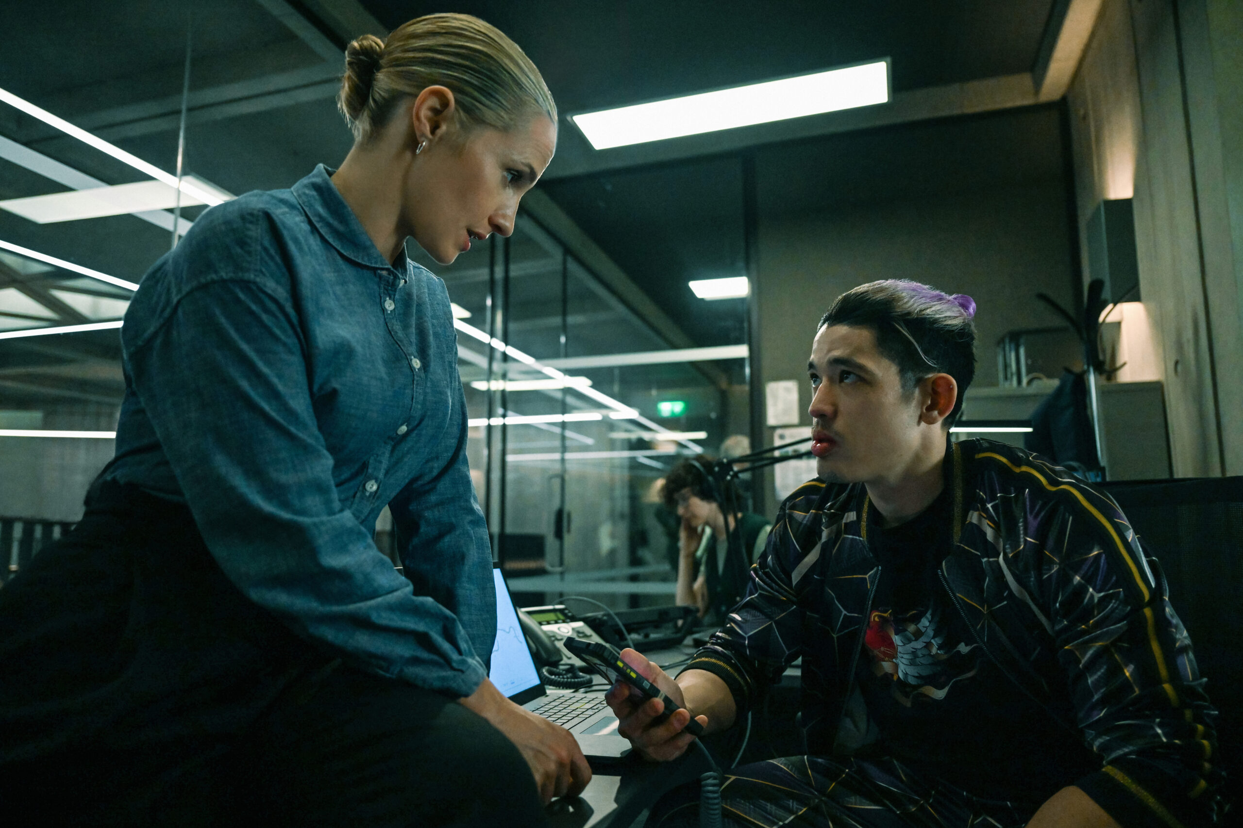 Ruth Bradley and Christopher Chung in "Slow Horses," premiering September 24, 2025 on Apple TV+. Slow Horses Season 5 Trailer Teases Roddy Ho’s New Girlfriend and Weird Espionage Problems