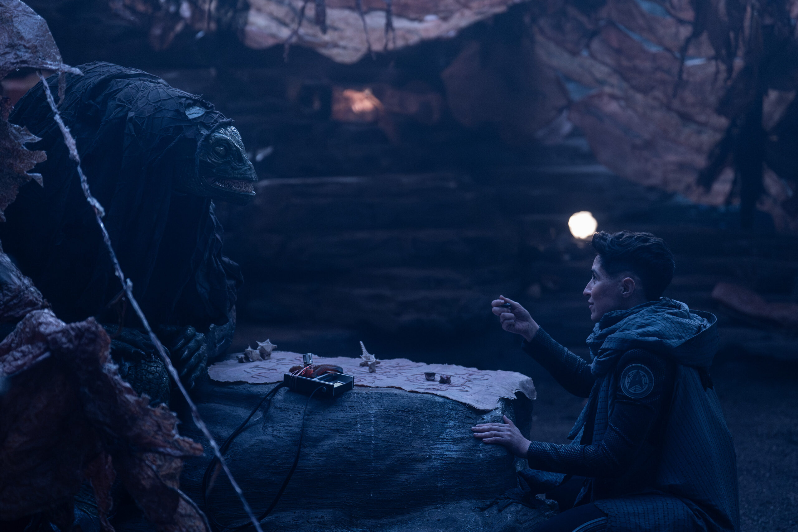 Melissa Navia as Ortegas on Star Trek: Strange New Worlds Season 3 Episode 9, "Terrarium."