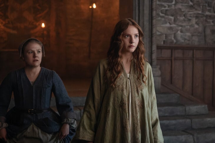 Outlander: Blood of my Blood 108 — A Virtuous Woman, Left to Right: Sally Messham (“Glenna Fitzgibbons”) and Harriet Slater (“Ellen MacKenzie”) Outlander: Blood of my Blood Season 1 Episode 8 Preview: A Virtuous Woman 