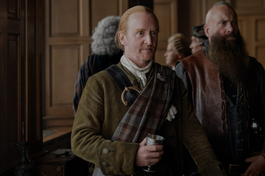 Outlander: Blood of my Blood 109 — Braemar, Left to Right: Tony Curran (“Simon Fraser ‘Lord Lovat’”) and Charlie Allan (“Balloch”) | Tell-Tale TV Outlander: Blood of my Blood 109 — Braemar, Left to Right: Tony Curran (“Simon Fraser ‘Lord Lovat’”) and Charlie Allan (“Balloch”)