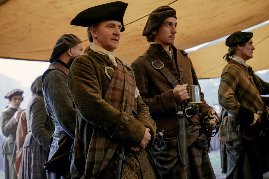 Outlander: Blood of my Blood 109 — Braemar, Left to Right: Tony Curran (“Simon Fraser ‘Lord Lovat’”) and Rory Alexander (“Murtagh Fraser“) | Tell-Tale TV Outlander: Blood of my Blood 109 — Braemar, Left to Right: Tony Curran (“Simon Fraser ‘Lord Lovat’”) and Rory Alexander (“Murtagh Fraser“)