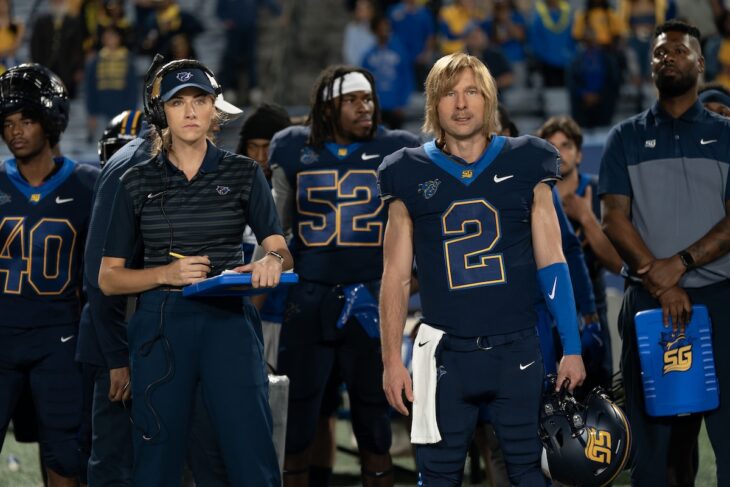 Chad Powers Season 1 Episode 3 PERRY MATTFELD, GLEN POWELL Chad Powers Season 1 Episode 3 Review: 3rd Quarter 