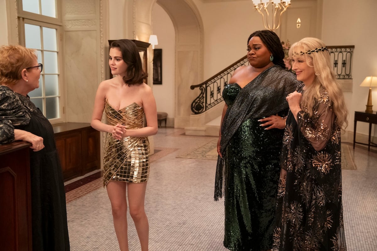 Only Murders in the Building Temporada 5 Episódio 8 Dianne Wiest, Selena Gomez, Devin Joy Randolph, Meryl Streep | televisão reveladora Only Murders in the Building, temporada 5, episódio 8, Dianne Wiest, Selena Gomez, Devin Joy Randolph, Meryl Streep