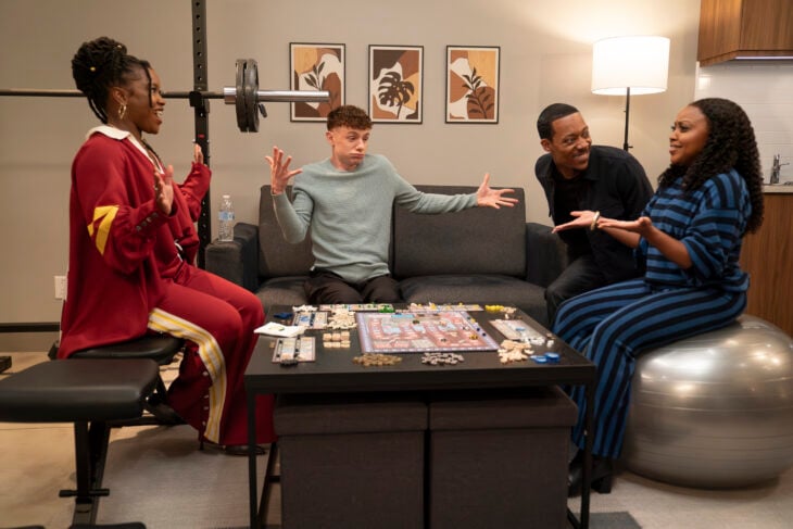 ABBOTT ELEMENTARY “Game Night” - (Disney/Gilles Mingasson) COURTNEY TAYLOR, CHRIS PERFETTI, TYLER JAMES WILLIAMS, QUINTA BRUNSON