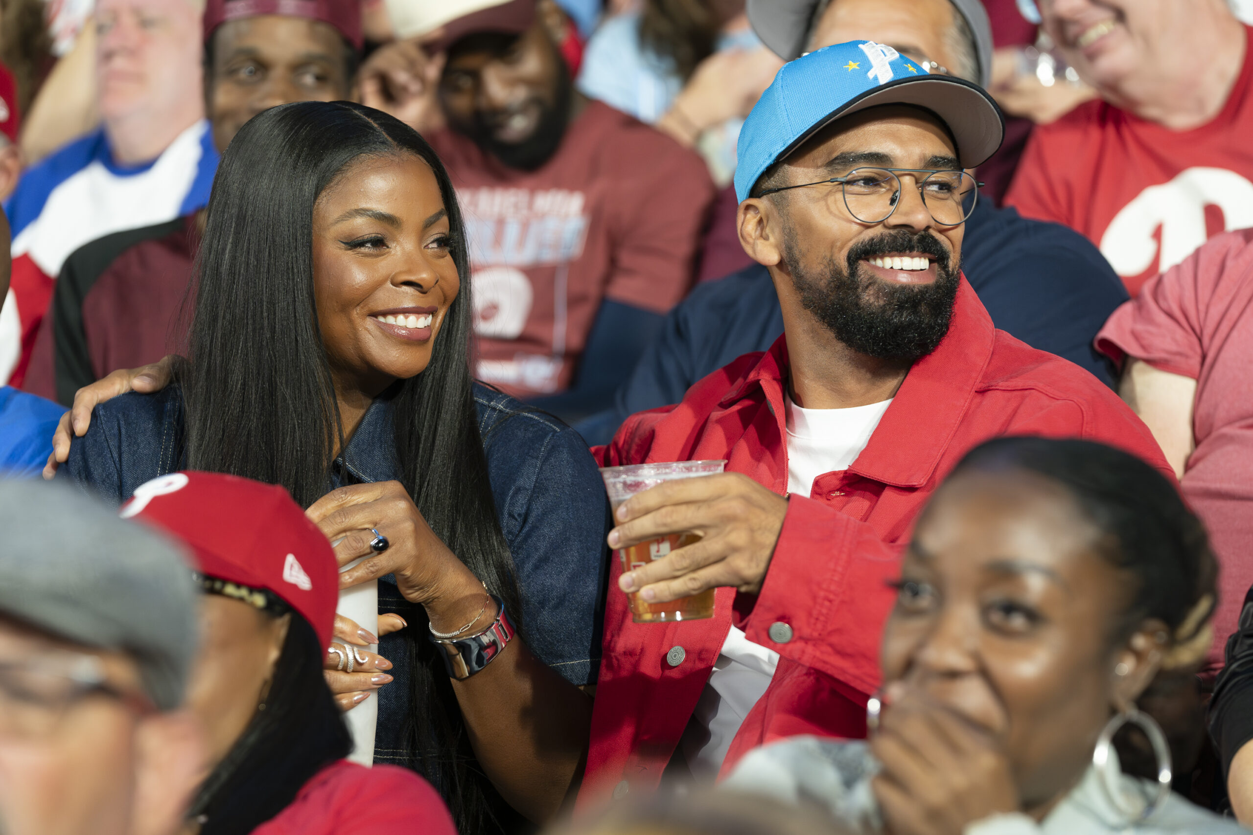JANELLE JAMES, MATTHEW LAW | Tell-Tale TV Janelle James as Ava and Matthew Law as O'Shon on Abbott Elementary Season 5 Episode 3, "Ballgame."