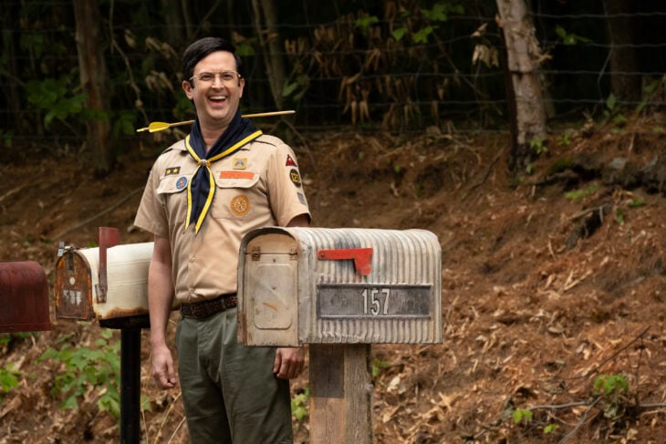 “Viking Wedding” – GHOSTS Season 5 Episode 2. Pictured (L-R): Richie Moriarty as Pete. Photo: Bertrand Calmeau/CBS ©2025 CBS Broadcasting, Inc. All Rights Reserved.