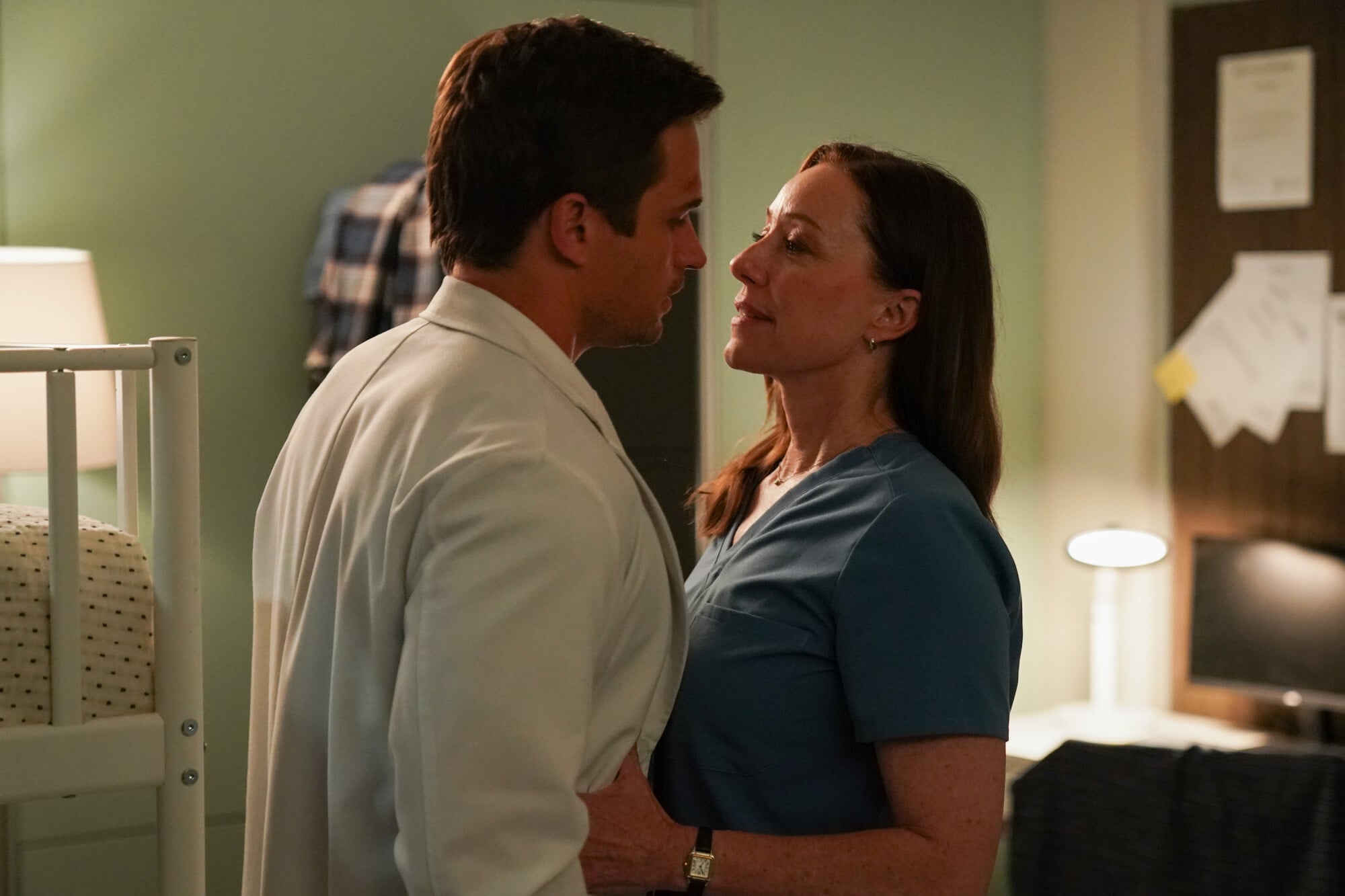 Still from Doc Season 2 Episode 3 of Jon Ecker and Molly Parker pictured from left to right.