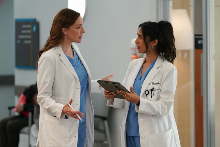 Still from Doc Season 2 Episode 6 of Molly Parker and Anya Banerjee pictured from left to right.