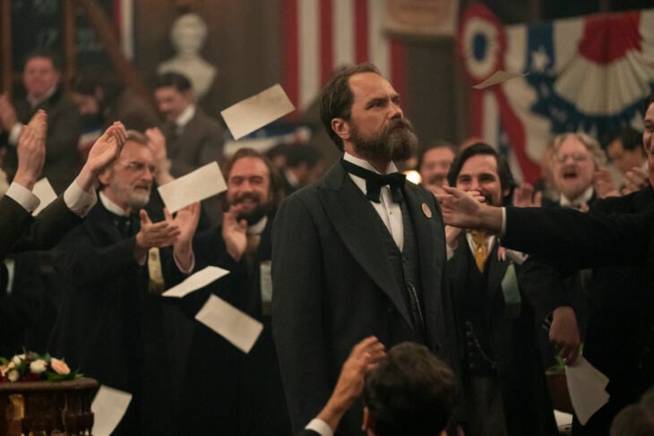 Still from Death By Lightning Season 1 Episode 1 of Michael Shannon as James Garfield.