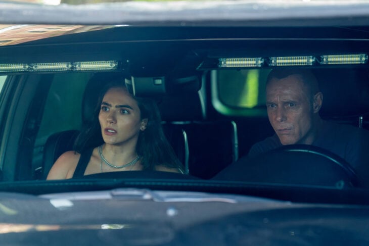 Chicago P.D. Season 13 Episode 4, "Root Cause" - (l-r) Arienne Mandi as Eva Imani and Jason Beghe as Hank Voight