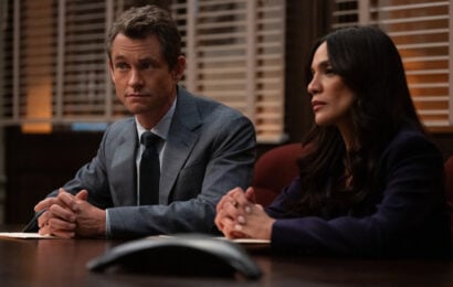 Law & Order Season 25 Episode 3, "White Lies" - (l-r) Hugh Dancy as ADA Nolan Price and Odelya Halevi as ADA Samantha Maroun Law & Order Season 25 Episode 3 Review: White Lies 