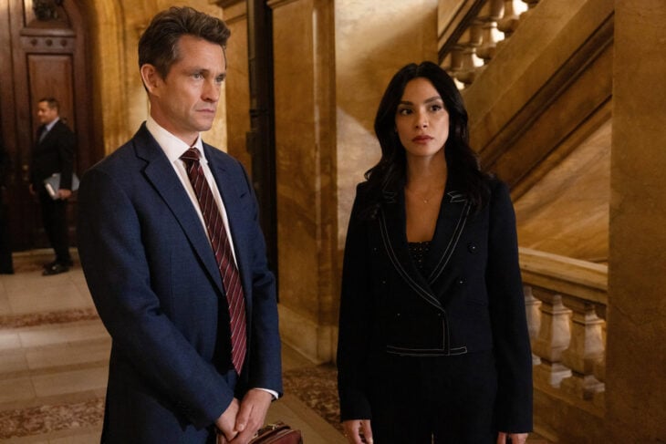 Law & Order Season 25 Episode 5, "Two and Twenty" - (l-r) Hugh Dancy as ADA Nolan Price and Odelya Halevi as ADA Samantha Maroun Law & Order Season 25 Episode 4 Review: Two and Twenty 