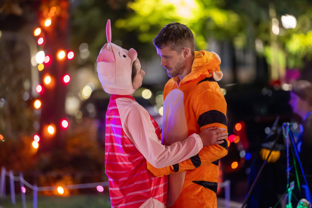 Chicago Med Season 11 Episode 5, "What's Hiding in the Dark" - (l-r) Holly Curran as Sadie Smith and Luke Mitchell as Dr. Mitch Ripley