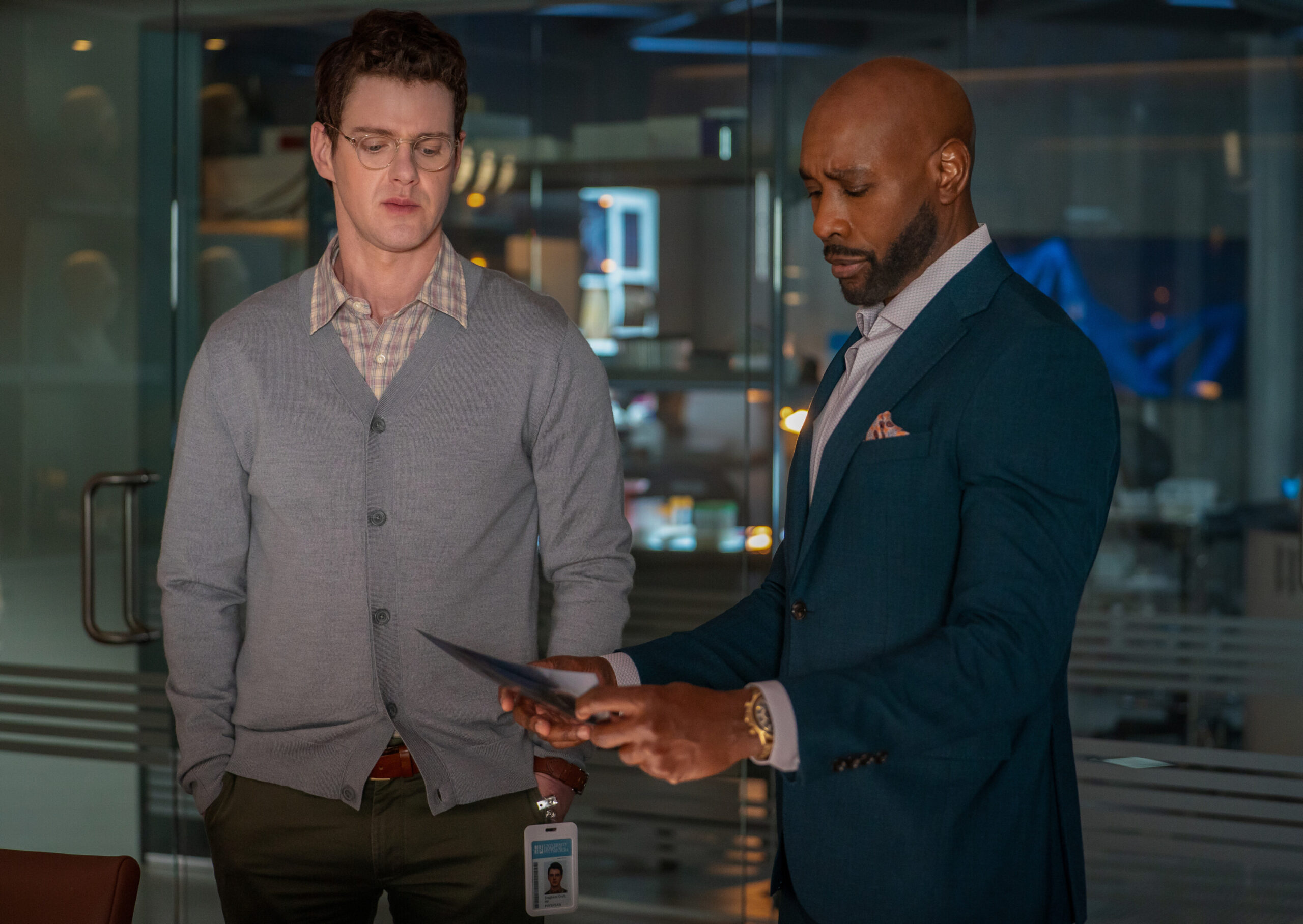 Happy When It Rains | Tell-Tale TV Watson Season 2 Episode 4, "Happy When It Rains" - (l-r) Peter Mark Kendall as Dr. Stephens Croft and Morris Chestnut as Dr. John Watson