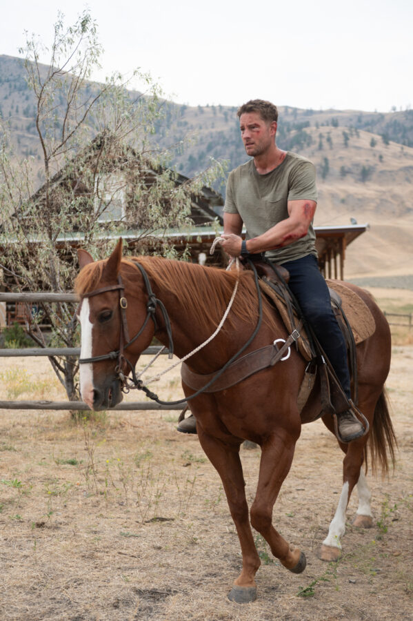 Tracker Season 3 Episode 4 - No Man's Land - Justin Hartley as Colter Shaw, on a horse