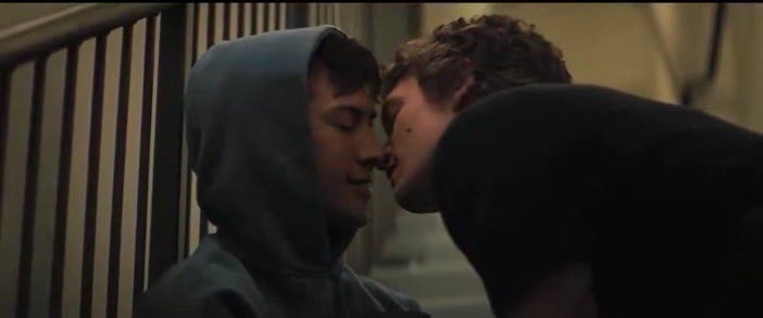 Heated Rivalry Season 1 Episode 2, "Olympians" - (l-r) Hudson Williams as Shane Hollander and Connor Storrie as Ilya Rosanov