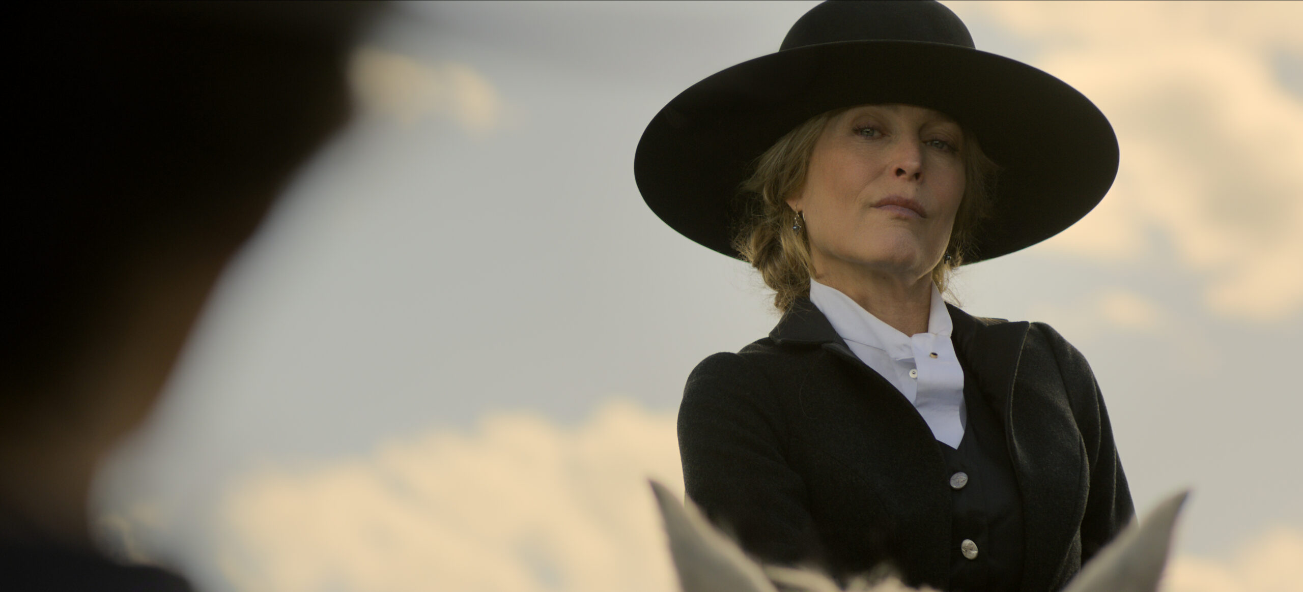Still from The Abandons Season 1 Episode 1 of Gillian Anderson as Constance Van Ness.