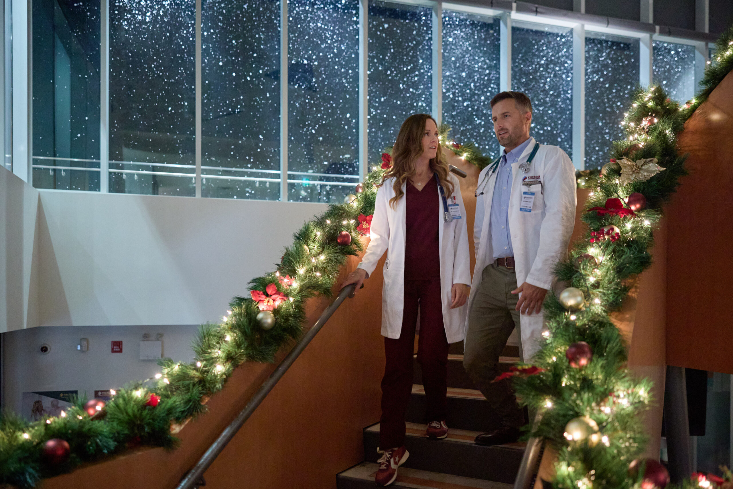 The More the Merrier - Photo: Rachel Boston, Brendan Penny (Credit: ©2025 Hallmark Media/Photographer: Allister Foster)