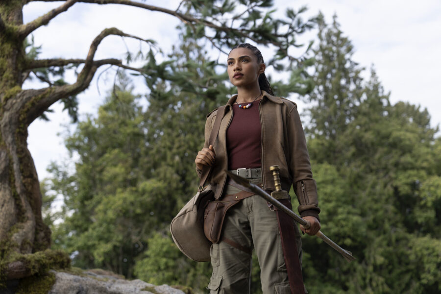 Percy Jackson e os Olimpianos, temporada 2, episódio 3 - Dior Gudgeon como Clarisse La Rue (foto cortesia da Disney)