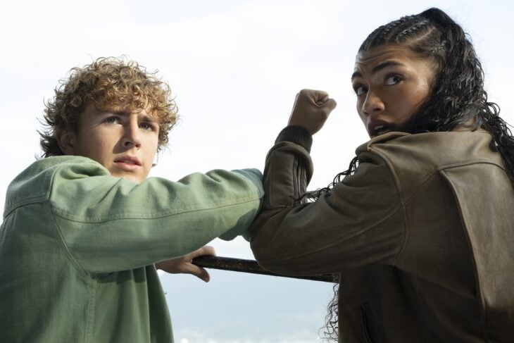 Percy Jackson and the Olympians Season 2 Episode 4 - Walker Scobell as Percy Jackson, Dior Goodjohn as Clarisse La Rue (Photo courtesy of Disney) Percy Jackson and the Olympians Season 2 Episode 4 Review: Clarisse Blows Up Everything 