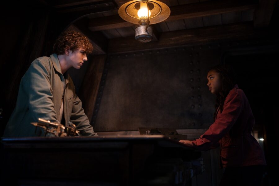 Percy Jackson and the Olympians Season 2 Episode 4 - Walker Scobell as Percy Jackson, Leah Jeffries as Annabeth Chase (Photo courtesy of Disney)