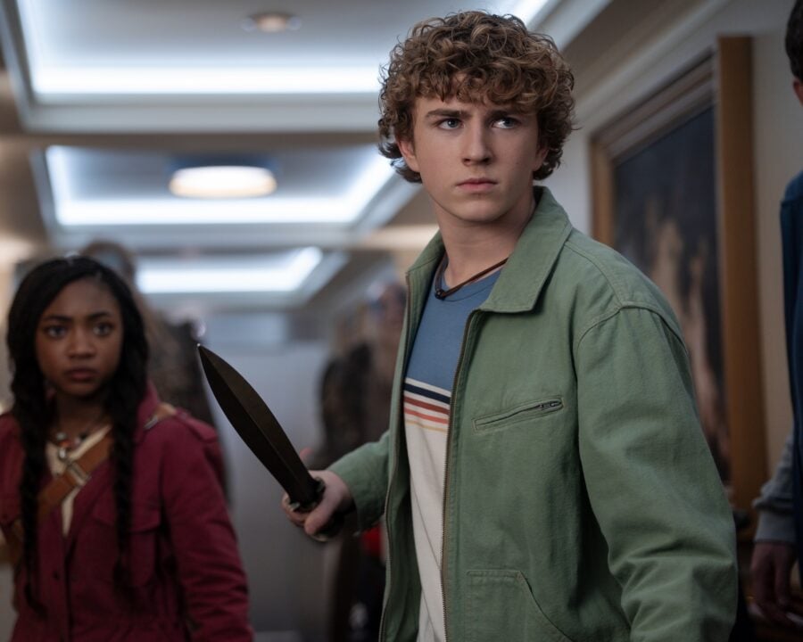 Percy Jackson and the Olympians Season 2 Episode 3 - Walker Scobell as Percy Jackson, Leah Jeffries as Annabeth Chase (Photo courtesy of Disney)