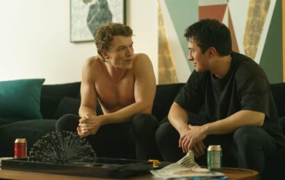 Heated Rivalry Season 1 Episode 4, "Rose" - (l-r) Connor Storrie as Ilya Rozanov and Hudson Williams as Shane Hollander Heated Rivalry Season 1 Episode 4 Review: Rose 