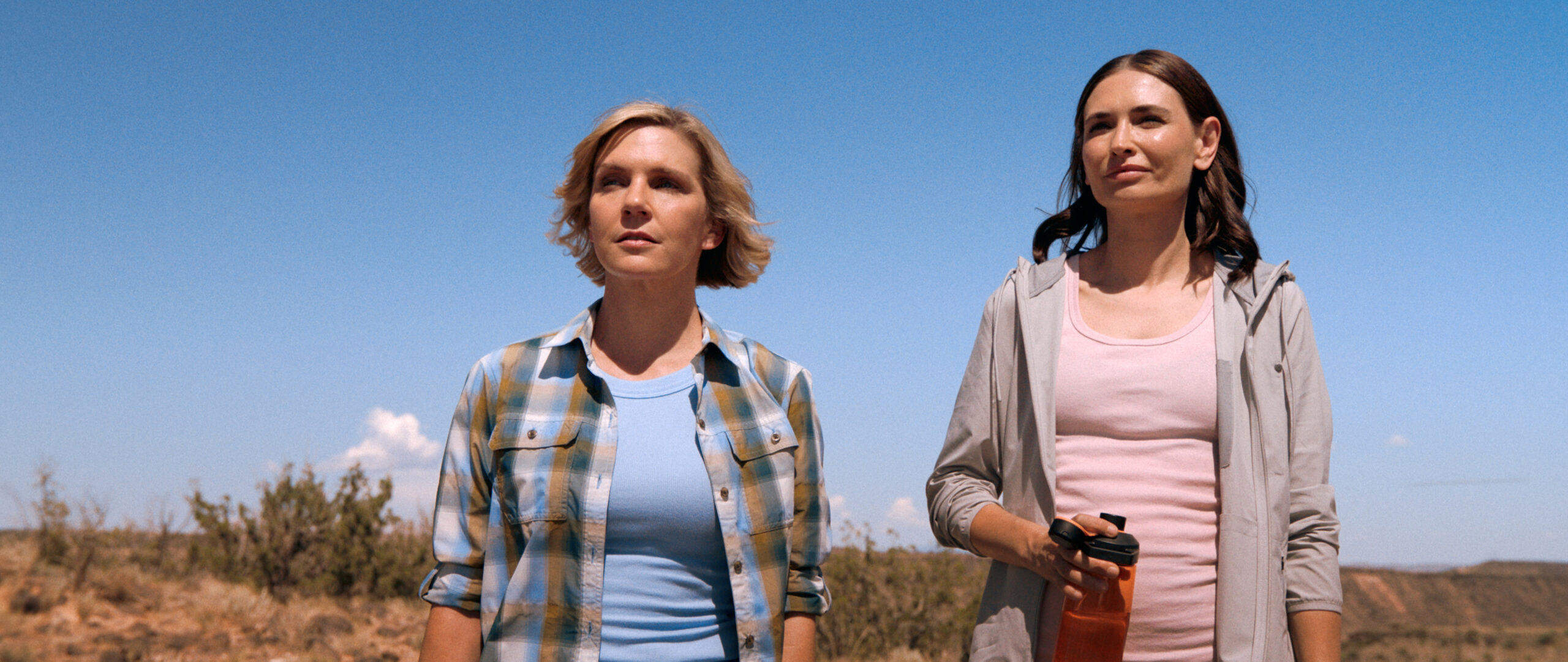 Rhea Seehorn and Karolina Wydra in "Pluribus," (Photo courtesy of Apple TV)