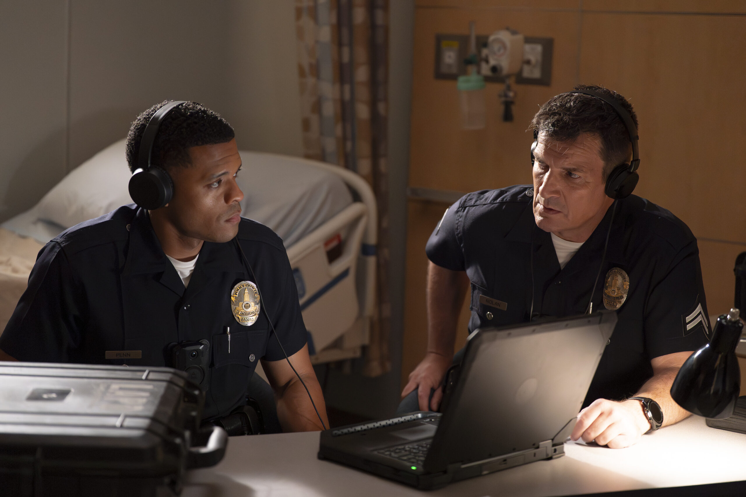 The Rookie Season 8 Episode 4, "Cut and Run" -- DERIC AUGUSTINE, NATHAN FILLION